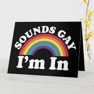 Hbtq-pr Pride Hbtq-regnbågens Ljud Hbtq Jag Är Med Kort