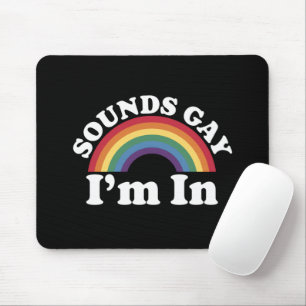 Hbtq-pr Pride Hbtq-regnbågens Ljud Hbtq Jag Är Med Musmatta