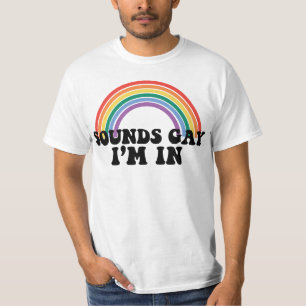 Hbtq-pr Pride Hbtq-regnbågens Ljud Hbtq Jag Är Med T Shirt