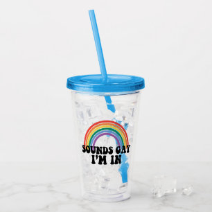 Hbtq-pr Pride Hbtq-regnbågens Ljud Hbtq Jag Är Med Take Away Mugg