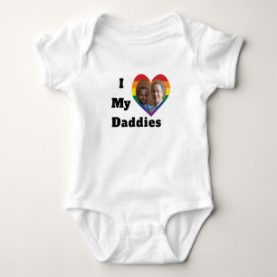 HBTQ-prestige Anpassad bild Jag älskar mina pappor T Shirt