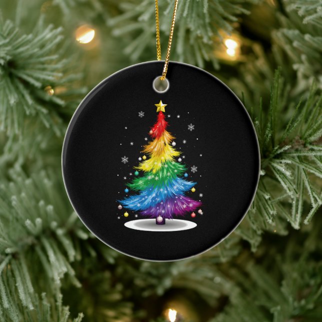 HBTQ-prestige regnbåge julgran God Jul Julgransprydnad Keramik (Träd)