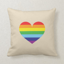 HBTQ Pride Flagga Regnbåge Hjälp Kasta Kudde