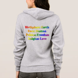 HBTQ++ Pride - Födelseplats: Jorden. Ras: Människa T Shirt