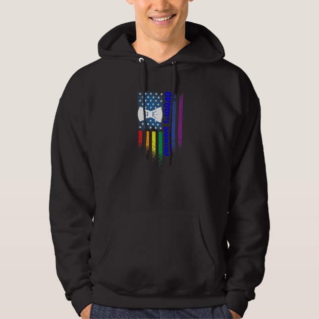 Hbtq Pride Gay Svärmannafest Förlovning  6 Hoodie (Framsida)