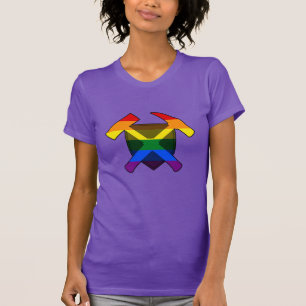 HBTQ Pride Geologi Hammer Logo T-shirt