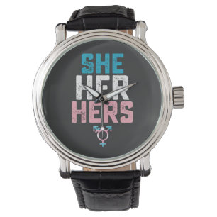 HBTQ Pride Hon Hennes Hennes Trans Transpersonliga Armbandsur