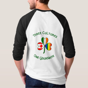 Hbtq-pride Irland Kanada Shamrock Flag Personligis T Shirt