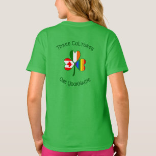 Hbtq-pride Irland Kanada Shamrock Flag Personligis T Shirt