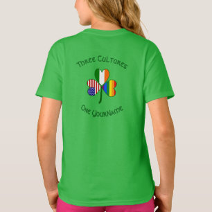 Hbtq-pride Irland USA Shamrock Flag Personlig T Shirt