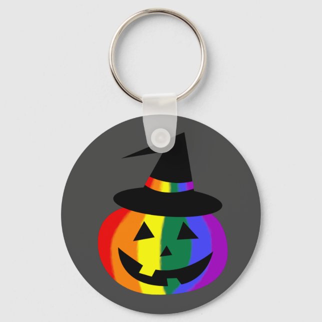 HBTQ+ Pride Jack-O'-Lantern Nyckelring (Framsida)