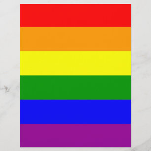 HBTQ Pride-regnbågsflaggan Reklamblad