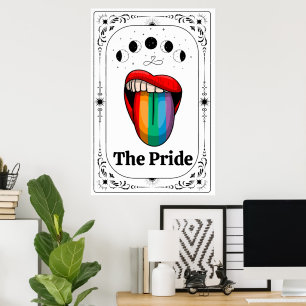 HBTQ Pride Tarot Gay Trans Queer Regnbåge Magisk Poster