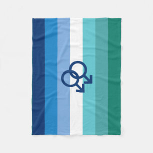 HBTQ Prideflagga för homosexuella män Fleecefilt