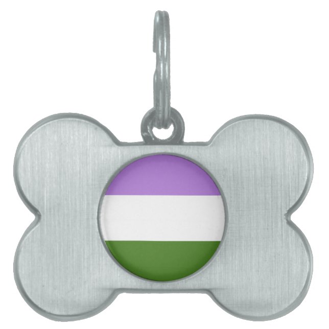 Hbtq-prideflagga ID-bricka Husdjur (Framsidan)