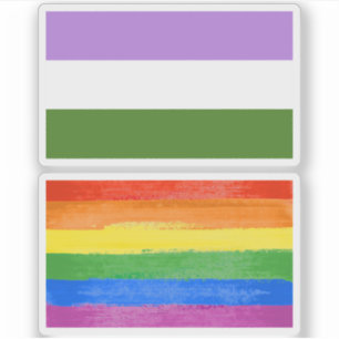 Hbtq-prideflagga Klistermärken