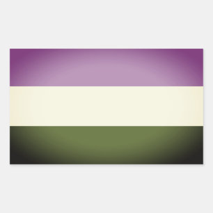 Hbtq-prideflagga Rektangulärt Klistermärke