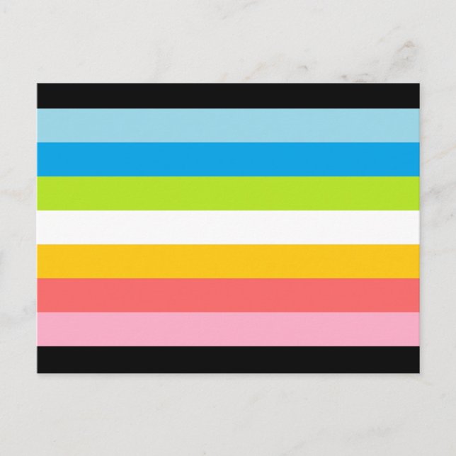 Hbtq-prideflagga Vykort (Framsida)