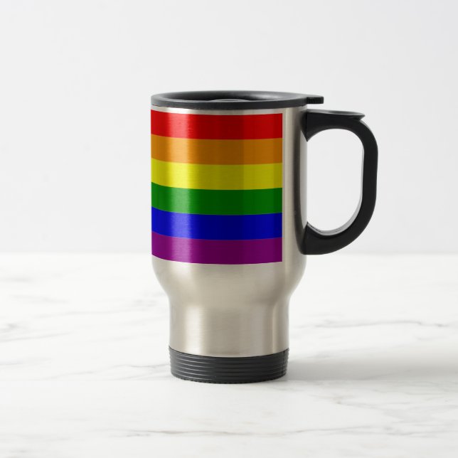 Hbtq-prismatisk flaggas omslagsflagga resemugg (Höger)