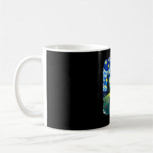 HBTQ-pristig kattkonst Katt stjärnnatt-stil HBTQ s Kaffemugg