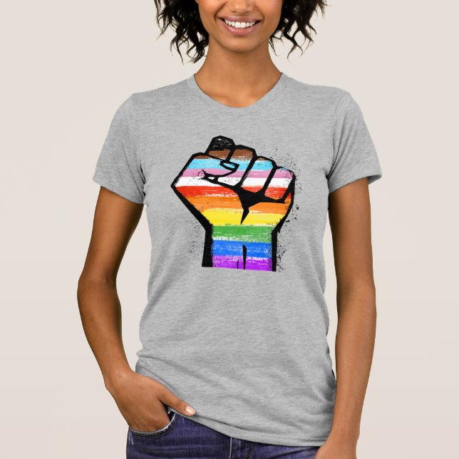 HBTQ-PROGRESS PRID KNUTNA HANDEN T SHIRT (Framsida)