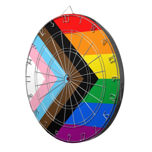 HBTQ+ Progress Pride Darttavla (Högra Framsidan)