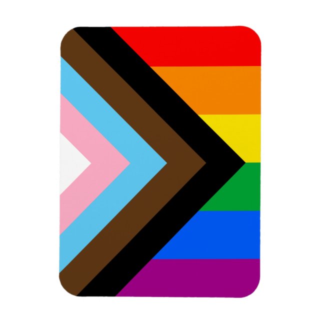HBTQ+ Progress Pride Magnet (Vertikal)