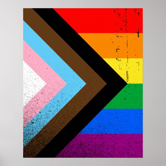 HBTQ+ Progress Pride Poster (Framsidan)