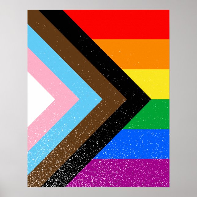 HBTQ+ Progress Pride Poster (Framsidan)