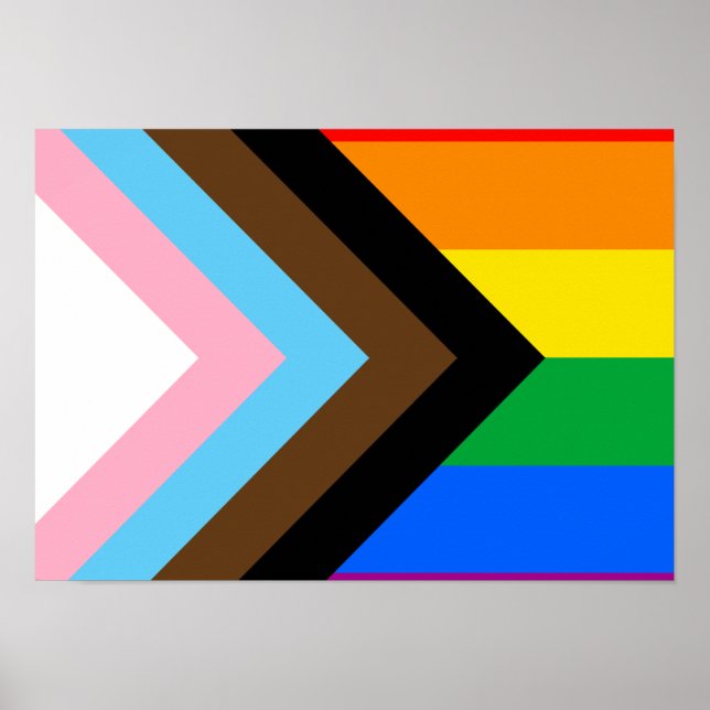 HBTQ+ Progress Pride Poster (Framsidan)