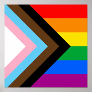 HBTQ+ Progress Pride Poster
