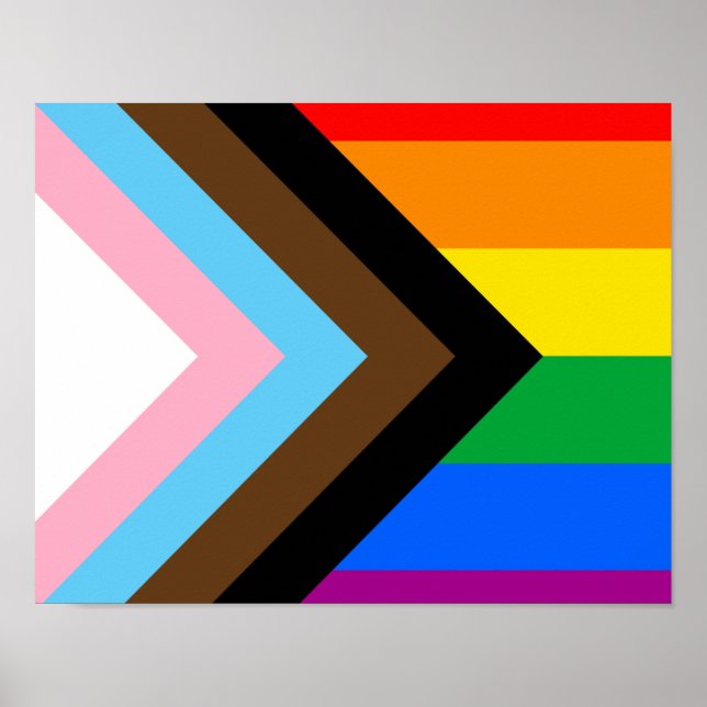 HBTQ+ Progress Pride Poster (Framsidan)