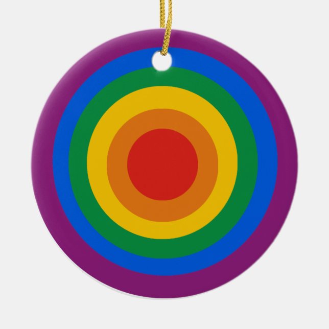 HBTQ-pröjsarskjorta Julgransprydnad Keramik (Framsidan)