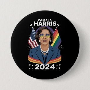 HBTQ-prorgam Kamala Harris 2024 Vicepresident HBTQ Knapp