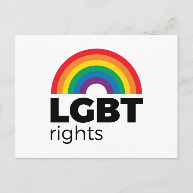 HBTQ-rättigheter Regnbåge Vykort (Framsida)