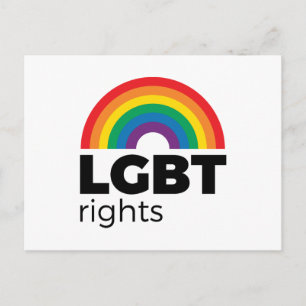 HBTQ-rättigheter Regnbåge Vykort