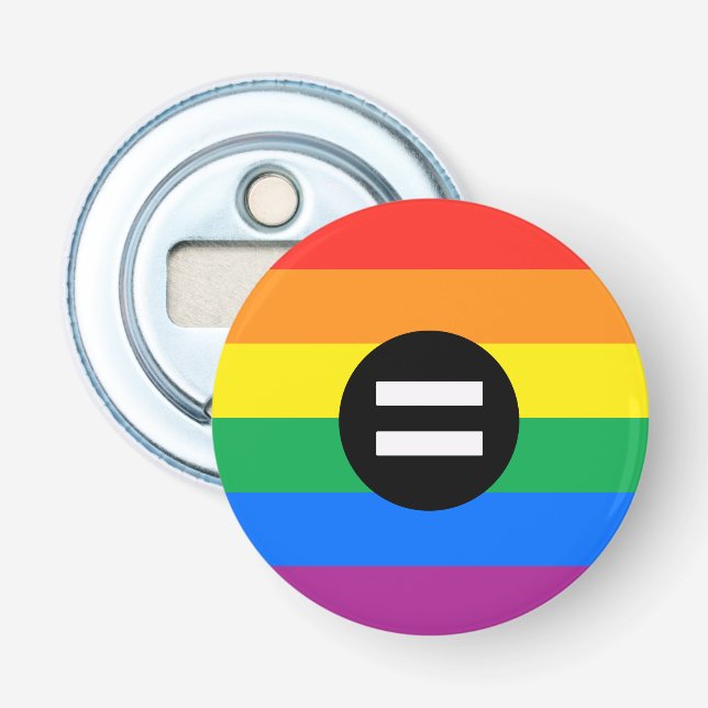 HBTQ-rättighetsflagga Flasköppnare (Framsidan)