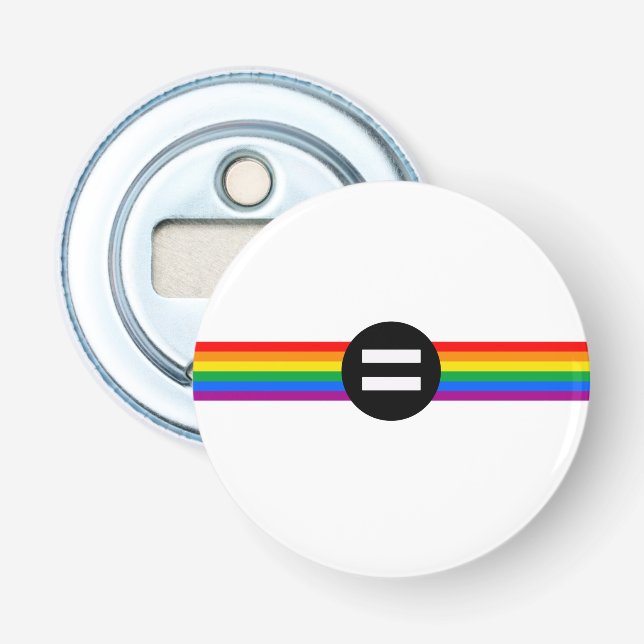 HBTQ-rättighetsflagga Flasköppnare (Framsidan)