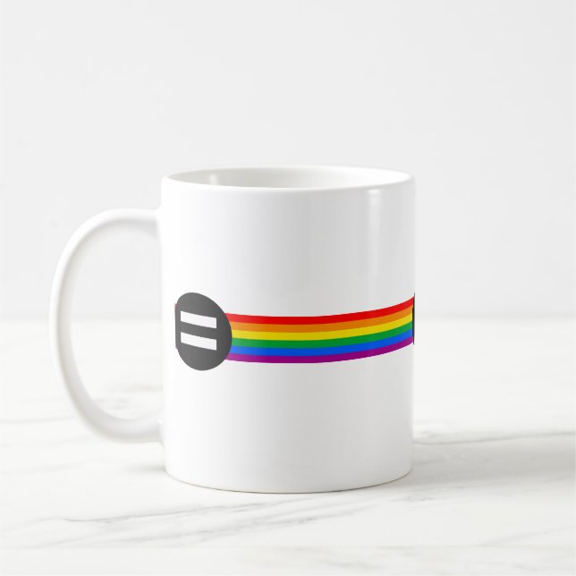 HBTQ-rättighetsflagga Kaffemugg (Vänster)