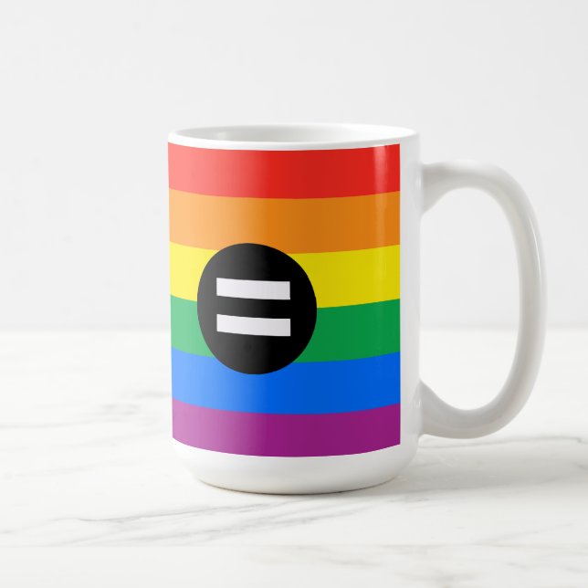 HBTQ-rättighetsflagga Kaffemugg (Höger)