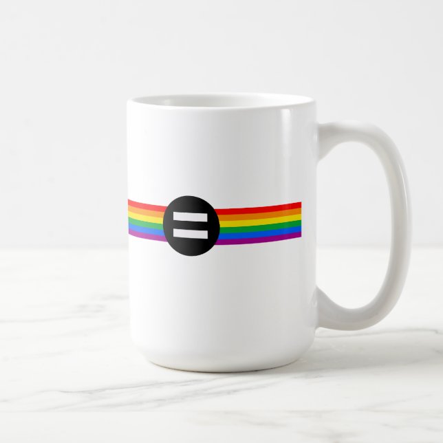HBTQ-rättighetsflagga Kaffemugg (Höger)