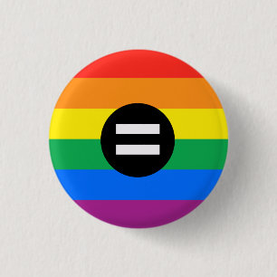 HBTQ-rättighetsflagga Knapp