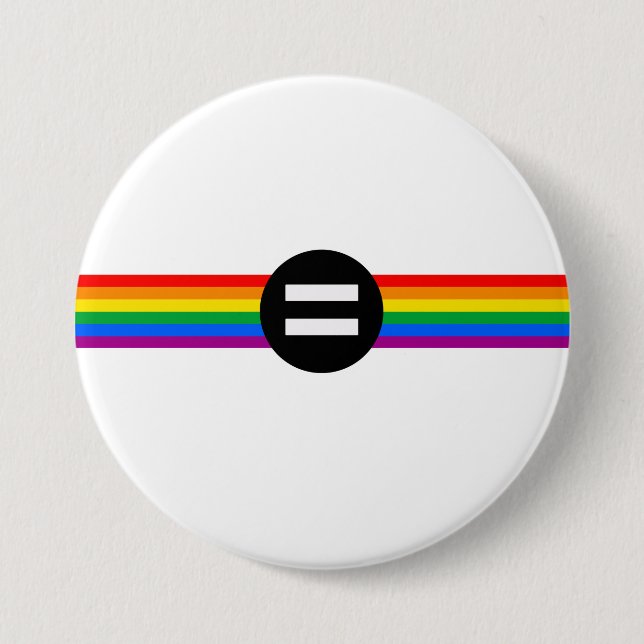 HBTQ-rättighetsflagga Knapp (Framsida)