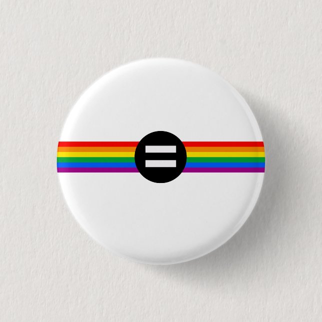 HBTQ-rättighetsflagga Knapp (Framsida)