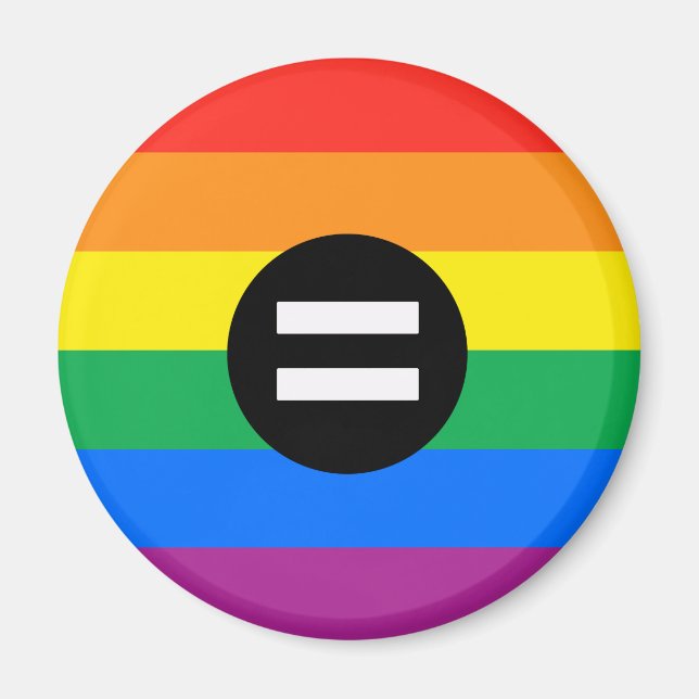 HBTQ-rättighetsflagga Magnet (Framsidan)