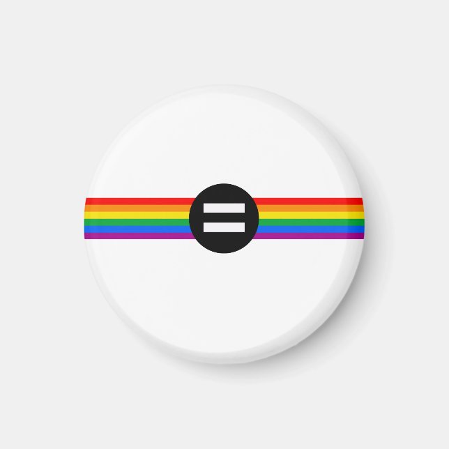 HBTQ-rättighetsflagga Magnet (Framsidan)