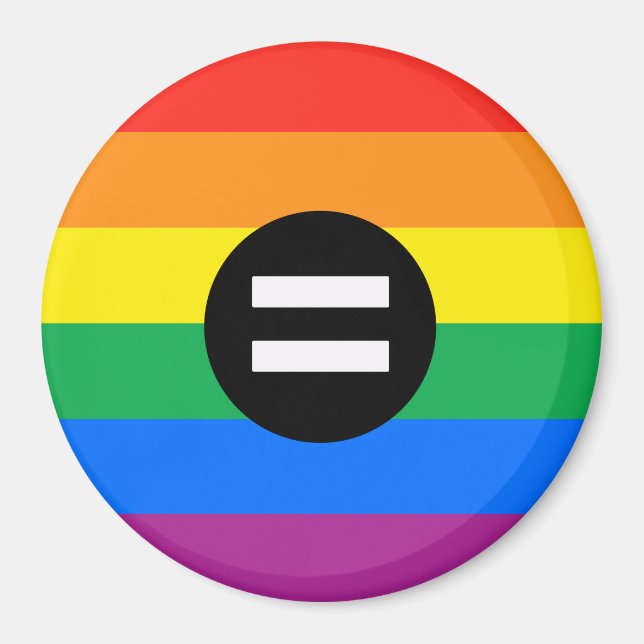 HBTQ-rättighetsflagga Magnet (Framsidan)