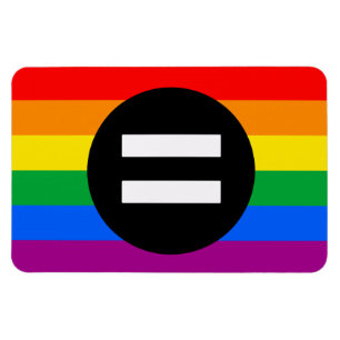 HBTQ-rättighetsflagga Magnet