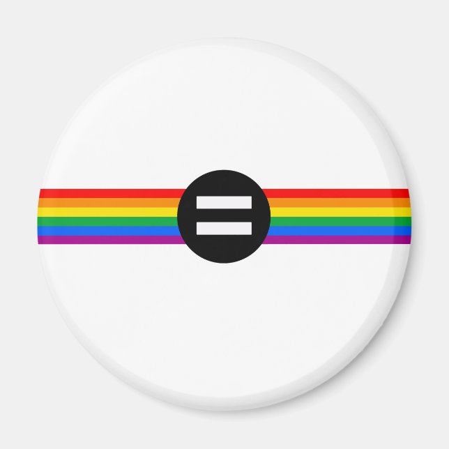 HBTQ-rättighetsflagga Magnet (Framsidan)