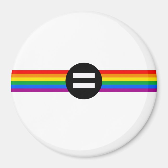 HBTQ-rättighetsflagga Magnet (Framsidan)
